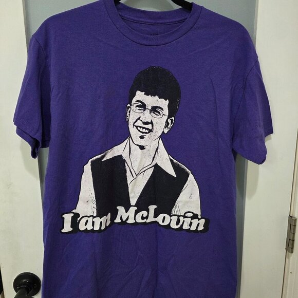 Superbad Other - Superbad “I Am McLovin” Tee – Purple – Size M – Iconic & Hilarious! 🍒